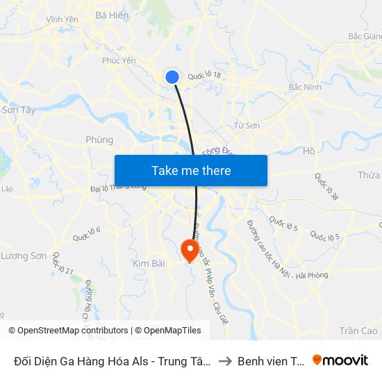 Đối Diện Ga Hàng Hóa Als - Trung Tâm Dịch Vụ Kỹ Thuật Cung Ứng Điện to Benh vien Tam than TW1 map
