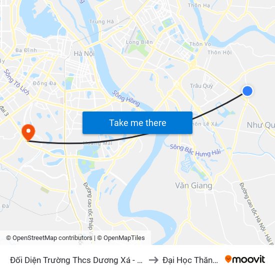 Đối Diện Trường Thcs Dương Xá - Đường Ỷ Lan to Đại Học Thăng Long map