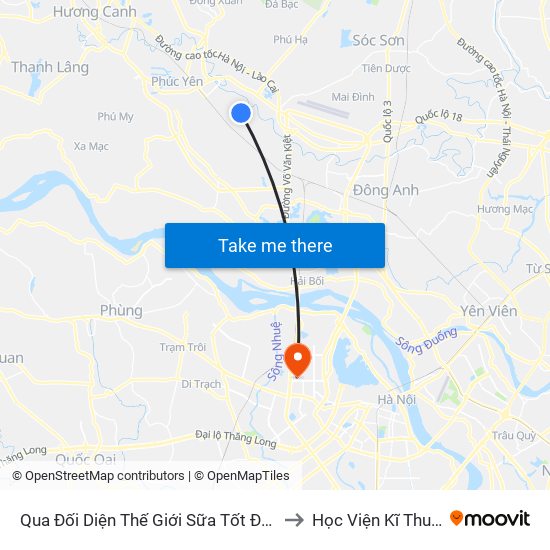 Qua Đối Diện Thế Giới Sữa Tốt Đường Ngô Miên 30m to Học Viện Kĩ Thuật Quân Sự map