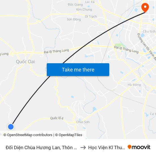 Đối Diện Chùa Hương Lan, Thôn Đông Cựu, Đông Sơn to Học Viện Kĩ Thuật Quân Sự map