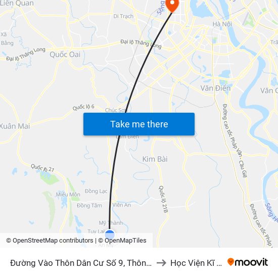 Đường Vào Thôn Dân Cư Số 9, Thôn Vĩnh Lạc, Xã Mỹ Thành Khoảng 50m to Học Viện Kĩ Thuật Quân Sự map