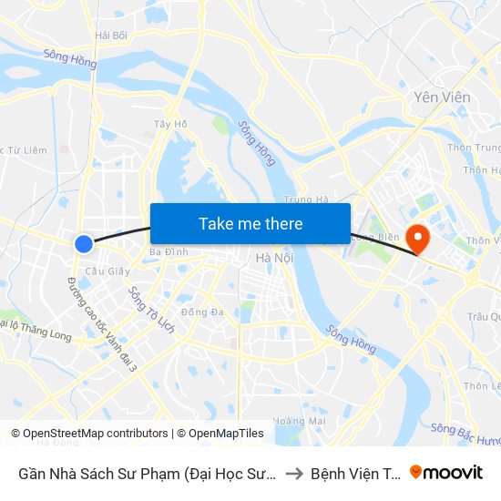 144 Xuân Thủy to Bệnh Viện Tâm Thần Hn map