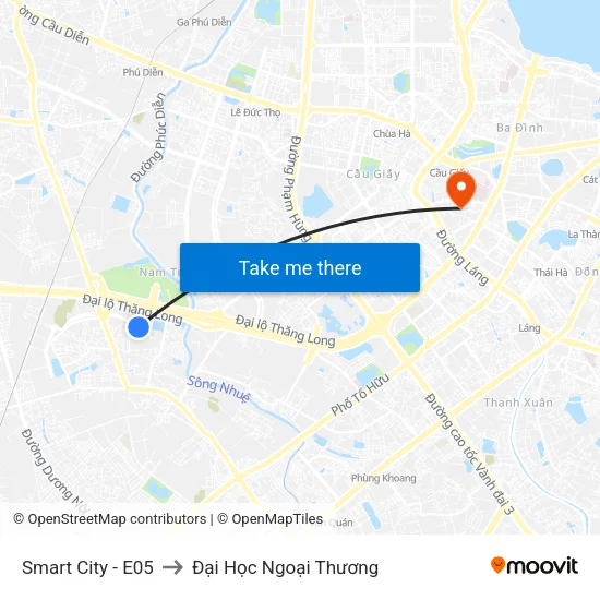 Smart City - E05 to Đại Học Ngoại Thương map