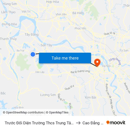 Trước Đối Diện Trường Thcs Trung Tâm Nghiên Cứu Bò Và Đồng Cỏ Ba Vì 40m, Đt87 to Cao Đẳng Sư Phạm Hà Nội map