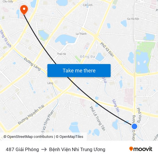 487 Giải Phóng to Bệnh Viện Nhi Trung Ương map