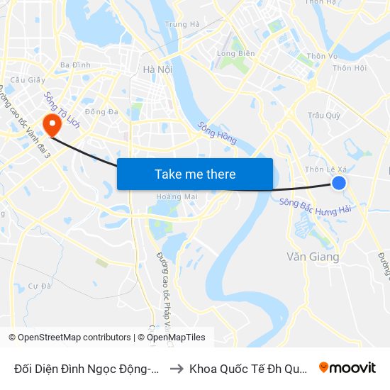 Đối Diện Đình Ngọc Động-Đa Tốn to Khoa Quốc Tế Đh Quôc Gia map