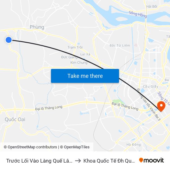 Trước Lối Vào Làng Quế Lâm30m to Khoa Quốc Tế Đh Quôc Gia map