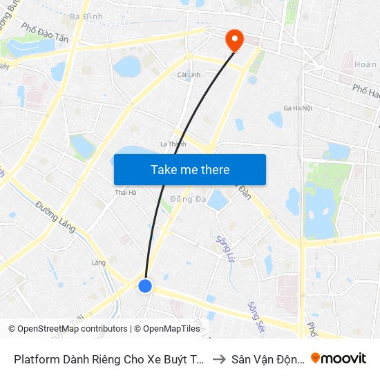 Platform Dành Riêng Cho Xe Buýt Trước Nhà 604 Trường Chinh to Sân Vận Động Hàng Đẫy map