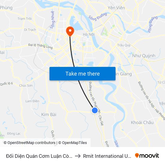 Đối Diện Quán Cơm Luận Còi  Cạnh Cột Mốc H4/12 - Tl 427 to Rmit International University Hanoi Campus map