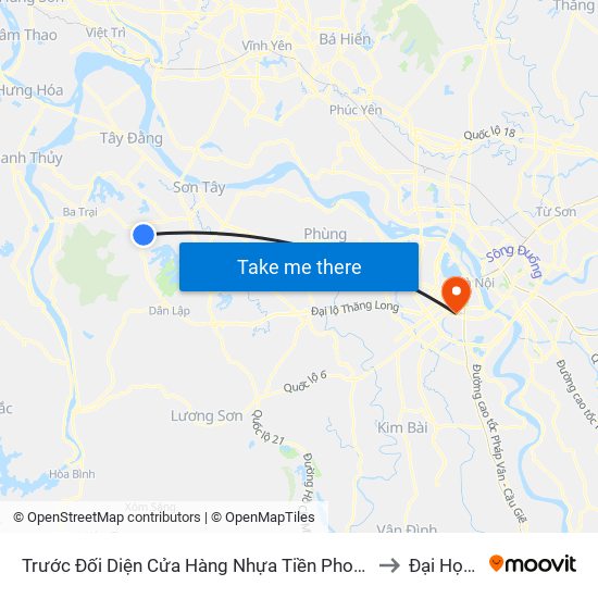 Trước Đối Diện Cửa Hàng Nhựa Tiền Phong Minh Sáu, Thôn Xuân Hà, Vân Hòa, Đt87 to Đại Học Đông Đô map