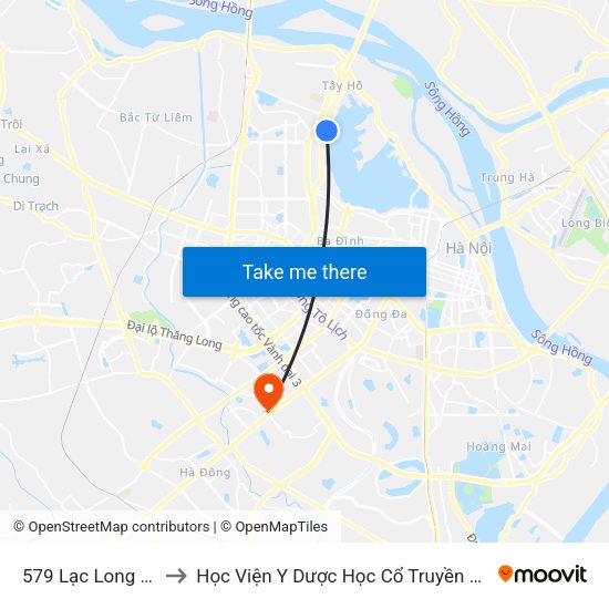 579 Lạc Long Quân to Học Viện Y Dược Học Cổ Truyền Việt Nam map