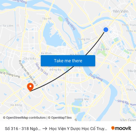 Số 316 - 318 Ngô Gia Tự to Học Viện Y Dược Học Cổ Truyền Việt Nam map