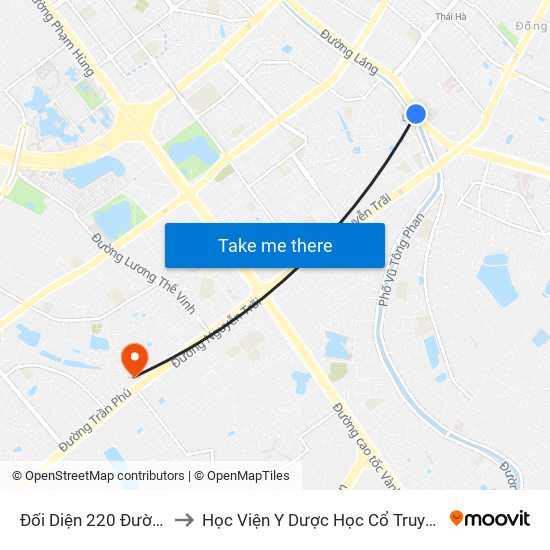 Đối Diện 220 Đường Láng to Học Viện Y Dược Học Cổ Truyền Việt Nam map