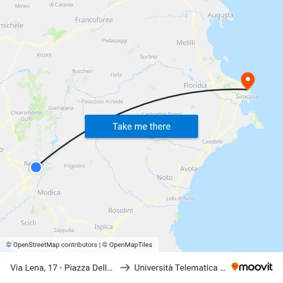 Via Lena, 17 - Liberty Square to Pegaso Telematic University map