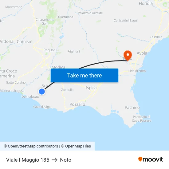 1st May Avenue 185 to Noto map