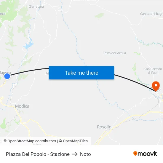 People's Square - Station to Noto map