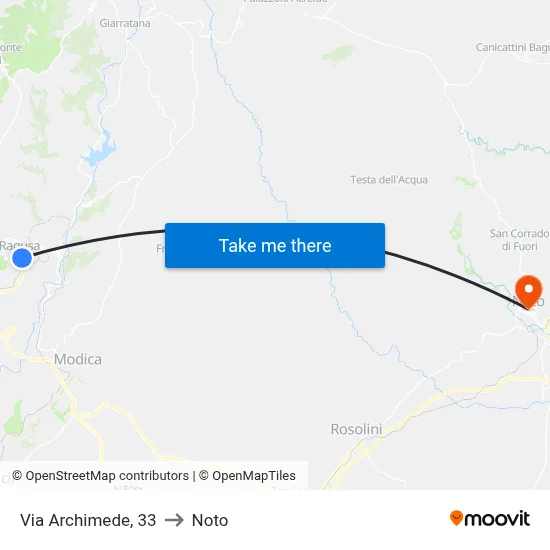 Archimede Street, 33 to Noto map
