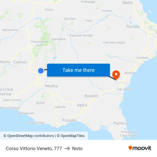 Corso Vittorio Veneto, 777 to Noto map