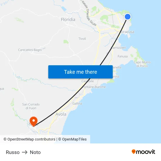 Russo to Noto map
