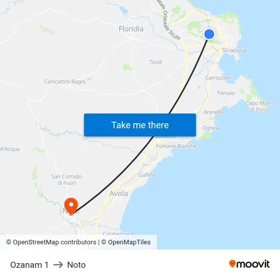 Ozanam 1 to Noto map