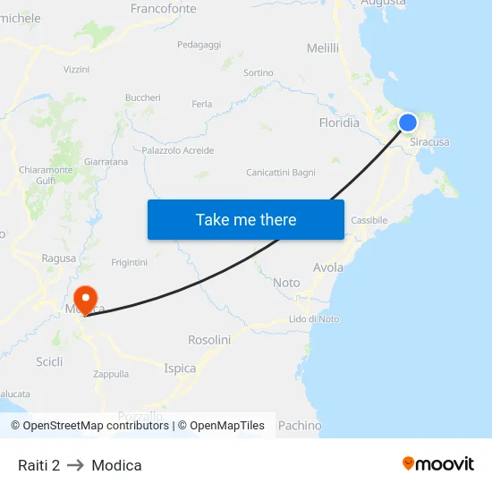 Raiti 2 to Modica map