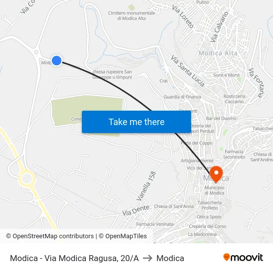 Modica - Via Modica Ragusa, 20/A to Modica map