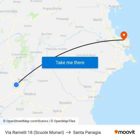 Via Ramelli 18 (Munari Schools) to Santa Panagia map