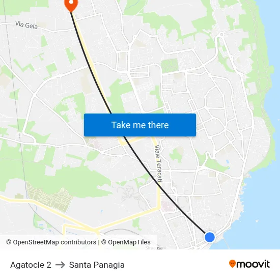 Agathocles 2 to Santa Panagia map