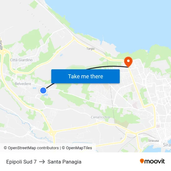 Epipoli Sud 7 to Santa Panagia map