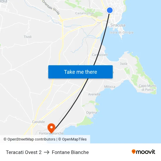 West Teracati 2 to White Fountains map