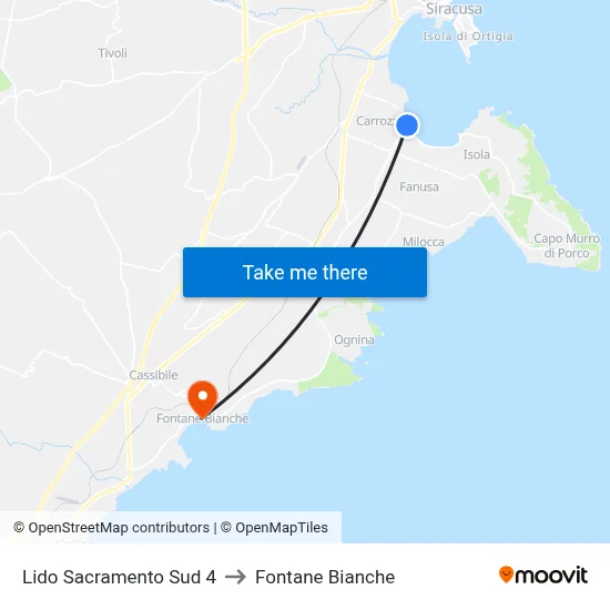 Lido Sacramento South 4 to White Fountains map