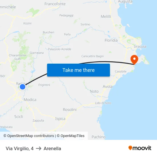 Via Virgilio, 4 to Arenella map