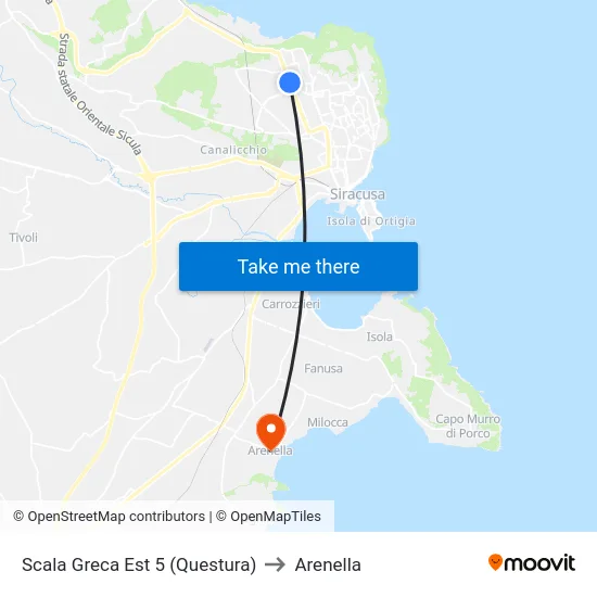 Scala Greca Est 5 (Questura) to Arenella map