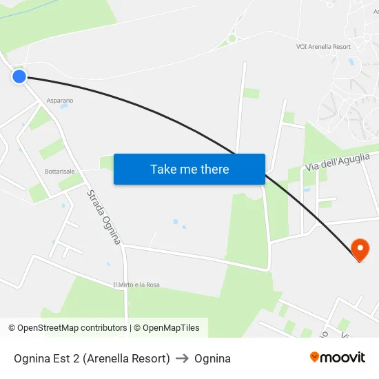 Ognina Est 2 (Arenella Resort) to Ognina map
