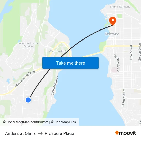 Anders at Olalla to Prospera Place map