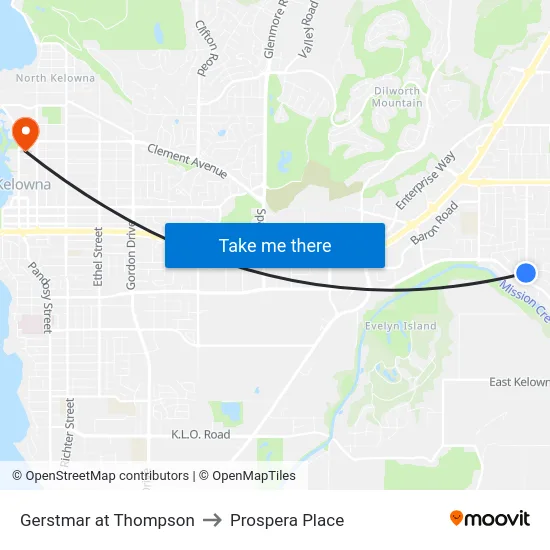 Gerstmar at Thompson to Prospera Place map