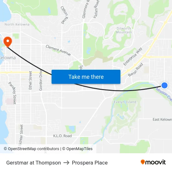 Gerstmar at Thompson to Prospera Place map