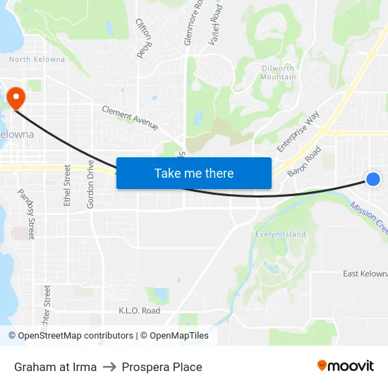 Graham at Irma to Prospera Place map