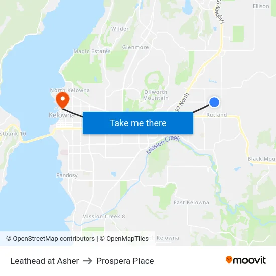 Leathead at Asher to Prospera Place map