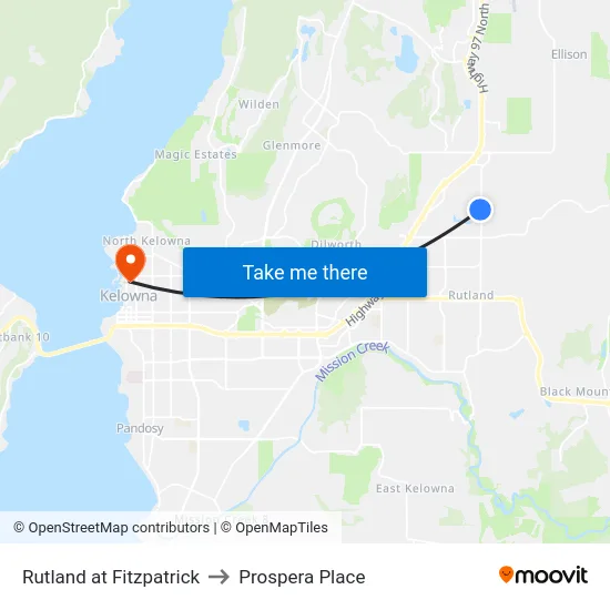 Rutland at Fitzpatrick to Prospera Place map