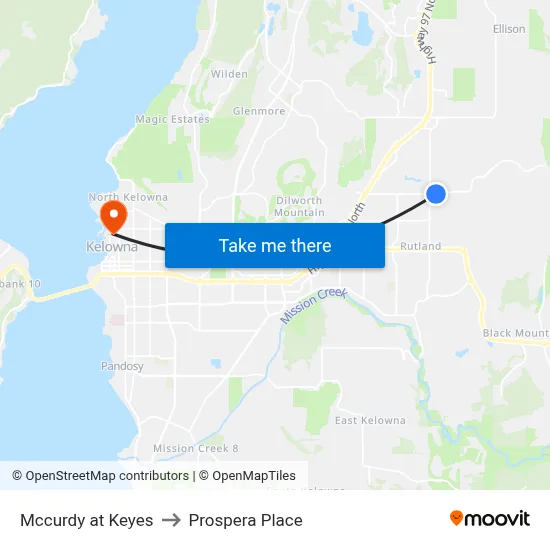 Mccurdy at Keyes to Prospera Place map