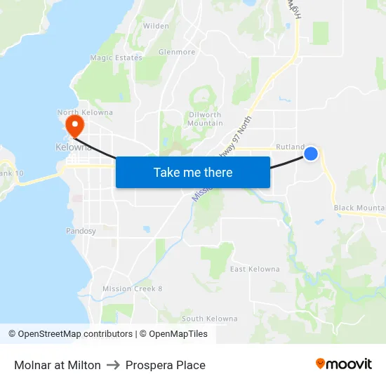 Molnar at Milton to Prospera Place map