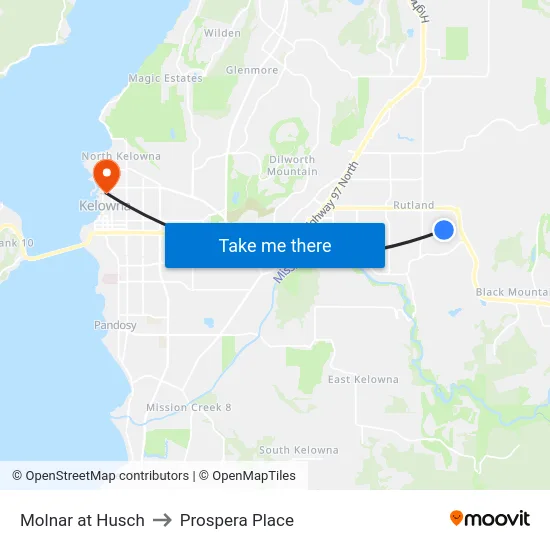 Molnar at Husch to Prospera Place map
