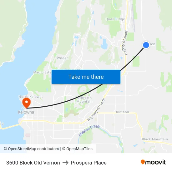 3600 Block Old Vernon to Prospera Place map