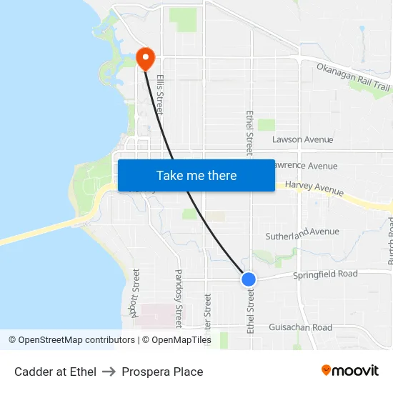 Cadder at Ethel to Prospera Place map