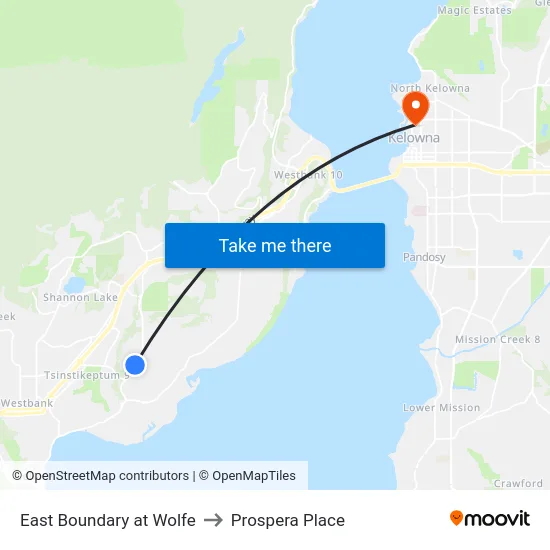 East Boundary at Wolfe to Prospera Place map