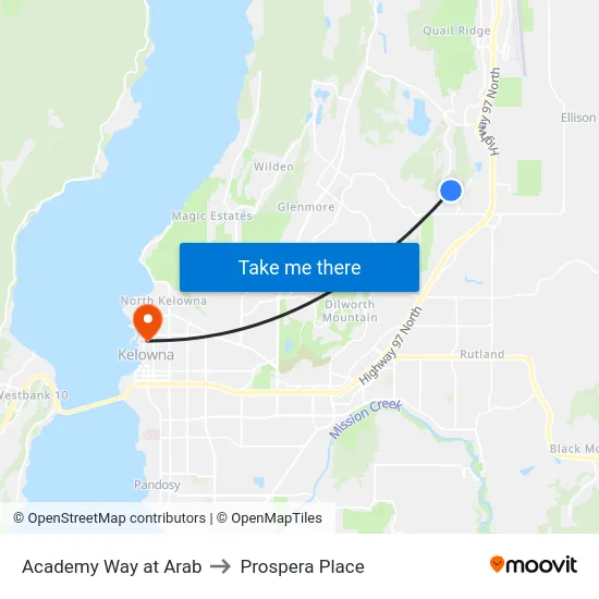 Academy Way at Arab to Prospera Place map