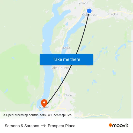 Sarsons & Sarsons to Prospera Place map