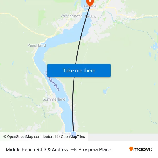 Middle Bench Rd S & Andrew to Prospera Place map