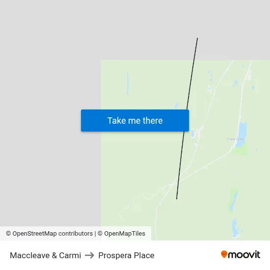 Maccleave & Carmi to Prospera Place map